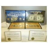 First & Last Millenium Coin & Currency Sets