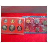 1980 US Mint Proof Set & 1968 Uncirculated Coins