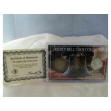 Liberty Bell Set Franklin Half Dollar & Eisenhower