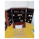 US Gold & Platinum State Quarters Display Cabinet