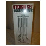 NEW Stainless Kitchen Utensil Set w/ Caddy