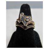 BradEx Sterling Silver "Texas Girl" 2 Ring Set