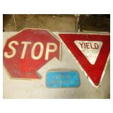 3pc Street Signs STOP - YIELD - VAN ACCESSIBLE