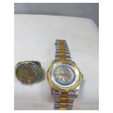 Danbury Mint Buffalo Nickel Tribute Ring & Watch
