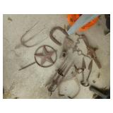 Barn Junk & Metal Ware - Trap, Shears, Bell, Hook