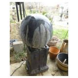 Large Ceramic Gazing Ball Garden Fountain