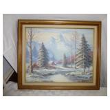 Jamison - Vintage Original Framed Oil On Canvas