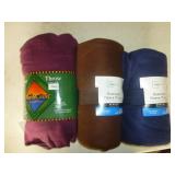 3pc NEW Oversize Fleece Throw