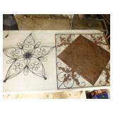 2pc Large Metal Art Wall / Patio Decor