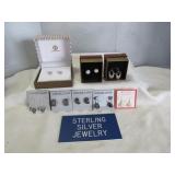 8 Pair Sterling Silver Earrings - NEW / Unworn