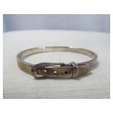 Sterling Silver "Belt" Bangle Bracelet