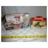 2pc Die Cast - Pepsi Truck Bank & Campbell