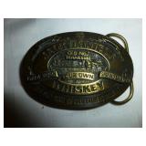 Jack Daniels Whiskey Heavy Brass Belt Buckle