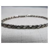 Sterling Silver Rope Bracelet