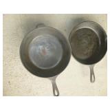 2pc Cast Iron Skillet & Deep Skillet