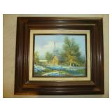 L. Swail Original Oil On Canvas Texas Bluebonnets