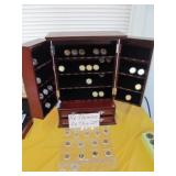 US Gold & Platinum State Quarters Display Cabinet