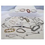 25pc Estate Fashion Jewelry Bracelets