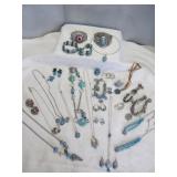 Faux Turquoise & Stones Southwest Fashion Jewelry