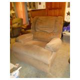Upholstered Rolled Arm Recliner - Easy Chair
