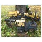 3pc Tonka Large Metal Truck & Tractor Toys