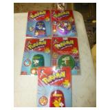 5pc Pokemon Collector Marble Pouches & Marbles