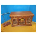 Mid Century Jewelry Box Organizer & Necklace Stand