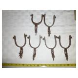 3 Pair - Decorative Metal Spurs