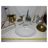 Vintage Metal Ware - Brass, Porcelain Metal, Etc.