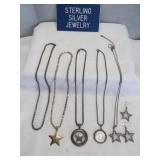 5pc Sterling Silver Necklaces & Earring Set