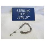 Sterling Silver Slide Adjustable Mesh Bracelet