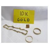 10k Gold Scrap or Repair Jewelry - 5.9 Grams