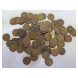US Wheat Cents - 110 Count - Unsearched