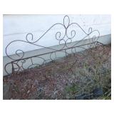 Wrought Metal Garden "Bench" Triple Plant Stand