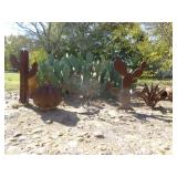 5pc Metal Art Cactus - Garden & Yard Art