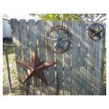 3pc Lone Star Garden or Wall Art - Texas Stars!