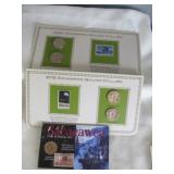 3pc US Sacagawea Dollar & Stamp Sets
