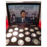 18pc JFK Half Dollar Collection - Some Silver