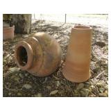 2pc - Large "Jug" Planter & Vertical Planter Base