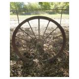 Vintage Cast Iron Implement Wheel