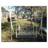 Wrought Metal & Iron Garden Swing Bench