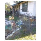 4pc - Metal Garden Art & Iron Plant Hangers