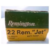 Remington 22 Remington Jet 40gr Ammunition & Brass