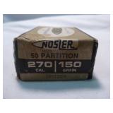 Nosler Partition 270 Cal (.277) 150gr SP Bullets