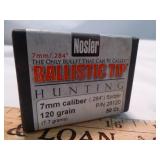 Nosler Ballistic Tip 7mm 120gr Reloading Bullets
