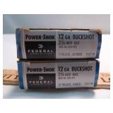 2 Boxes Federal 12ga 00 Buck Shot Ammunition 10rd