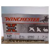 Winchester SuperX 12ga #7 1/2 Shot Shell Ammo 25rd