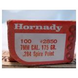 Hornady 7mm 175gr SP Reloading Bullets 100 Count