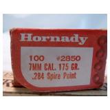 Hornady 7mm 175gr SP Reloading Bullets 100 Count
