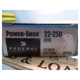 Federal 22-250 55gr SP Ammunition 20rd
